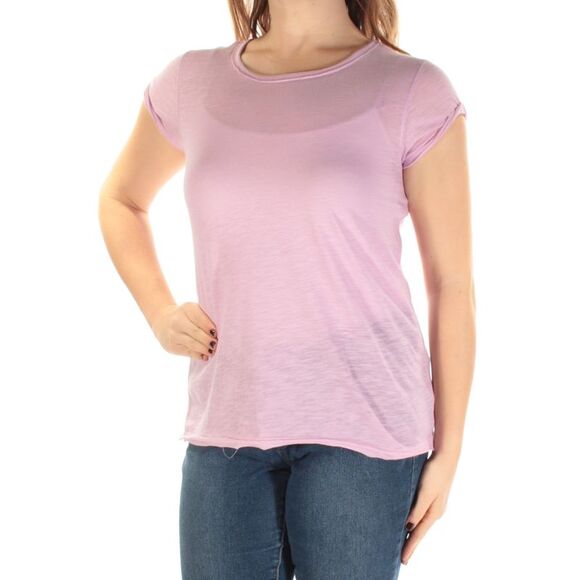 Free People Cap Sleeve Crew Neck T-Shirt Casual Top - Picture 1 of 2